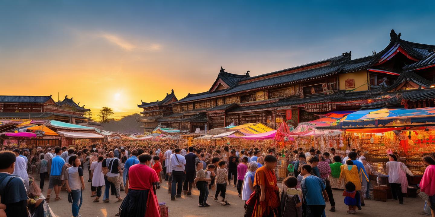 民谣节与非遗市集联动,假日商圈消费额同比增45%,共绘文旅融合新画卷