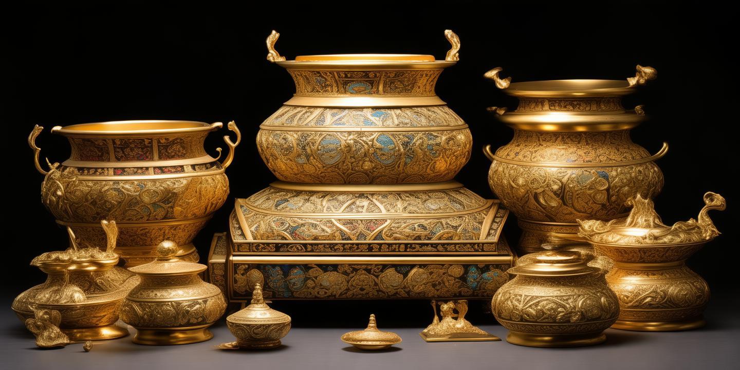 明代庆王府金器窖藏现世,錾刻工艺媲美故宫馆藏,揭秘古代皇家奢华生活